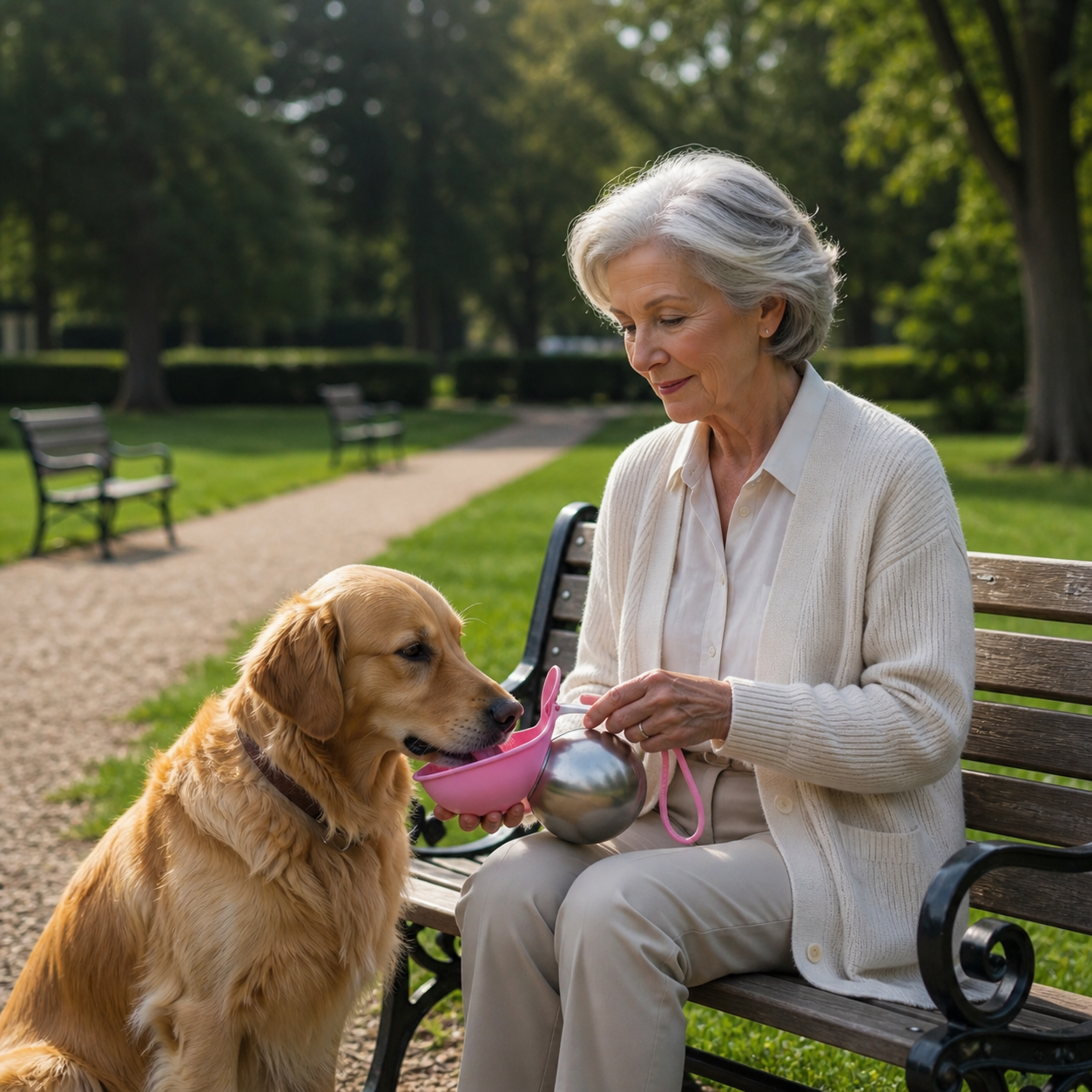 2-in-1 Dog Water Bottle That Makes Walks Easier