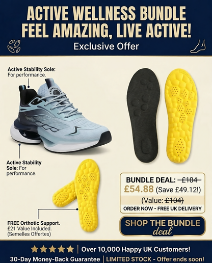 Orthopedic Hands-Free Walking Sneakers for Seniors – Slip-On Comfort Shoes with Wide Toe Box & Arch Support