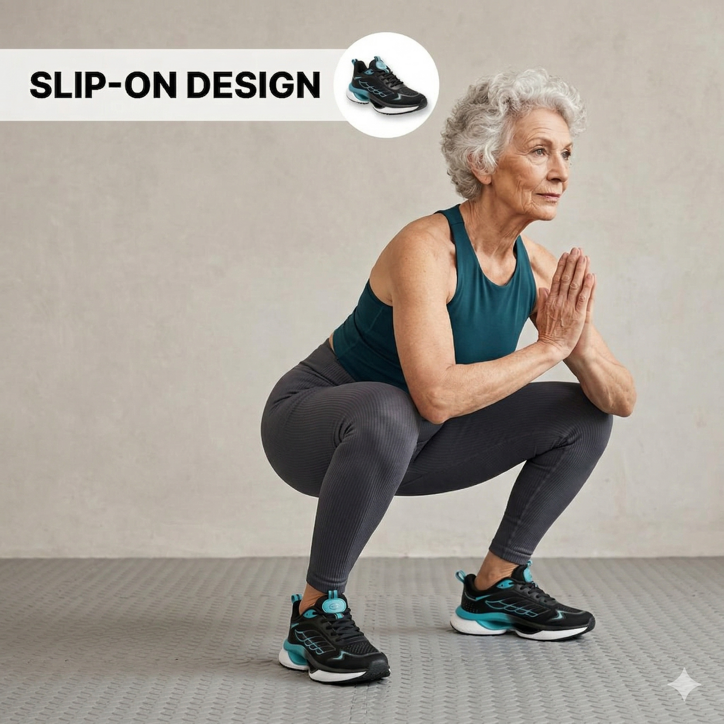 Orthopedic Hands-Free Walking Sneakers for Seniors – Slip-On Comfort Shoes with Wide Toe Box & Arch Support