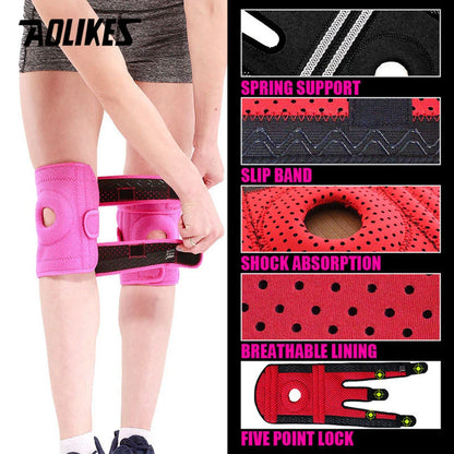 Adjustable Knee Support Brace – Anti-Slip Compression for Sports & Pain Relief