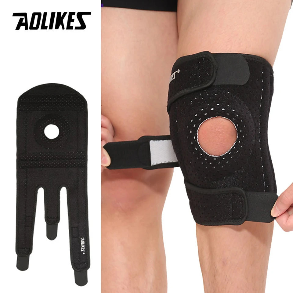 Adjustable Knee Support Brace – Anti-Slip Compression for Sports & Pain Relief