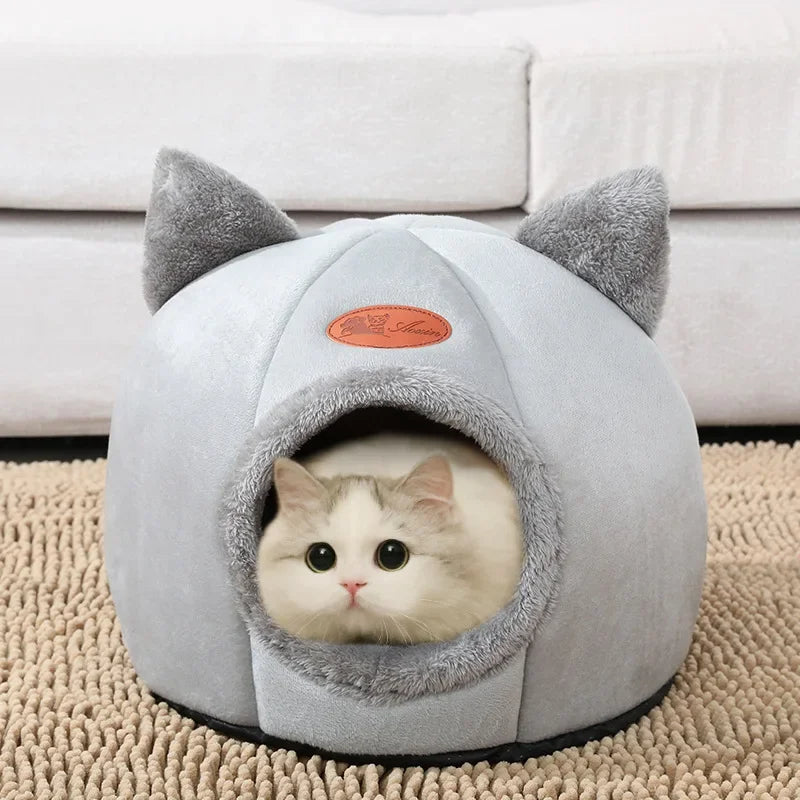 Cozy Pet Bed – Soft Cave for Cats & Small Dogs