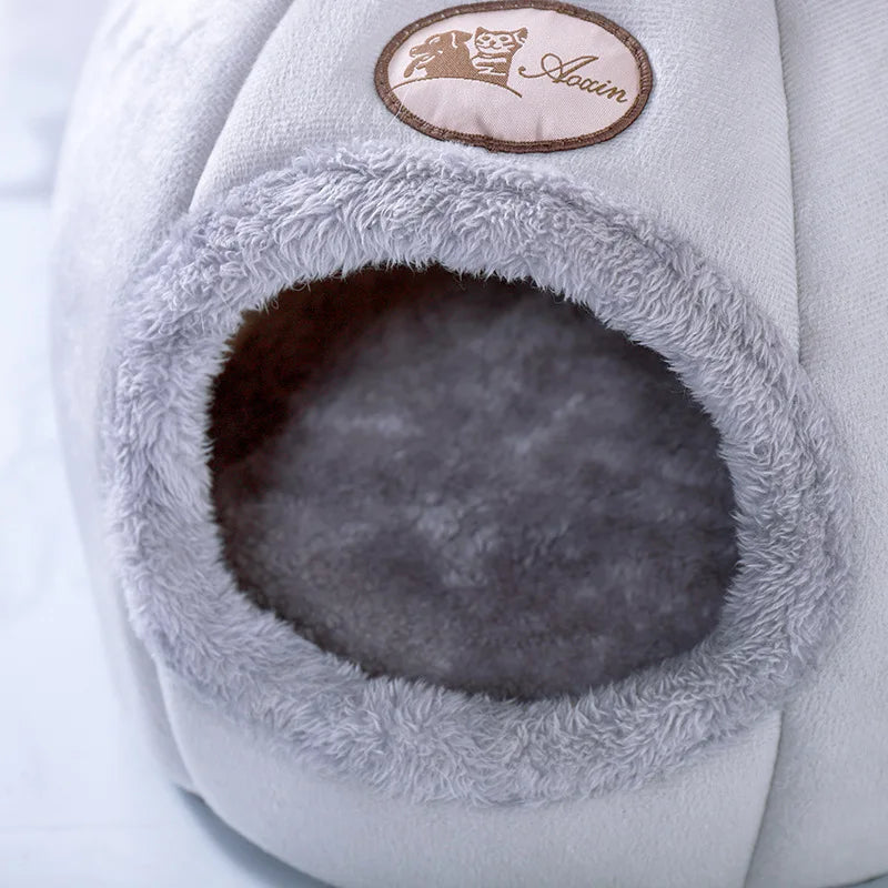 Cozy Pet Bed – Soft Cave for Cats & Small Dogs